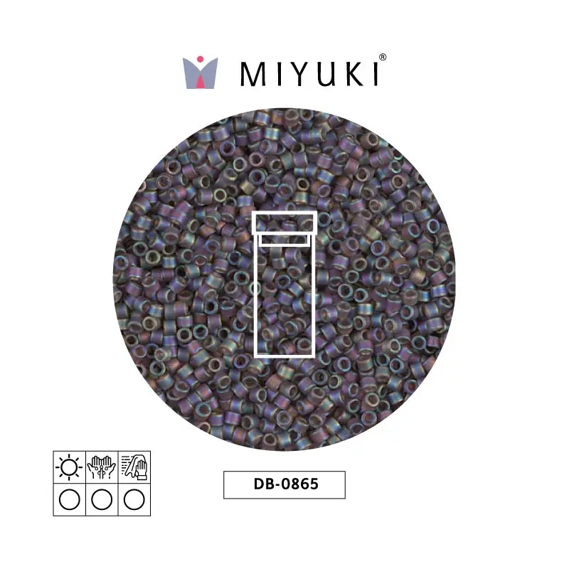 Miyuki delica 11/0 DB0865 mate café AB x 3g