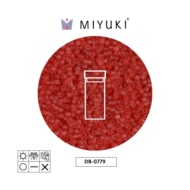 Miyuki delica 11/0 DB0779 mate transparente watermelon x 3g