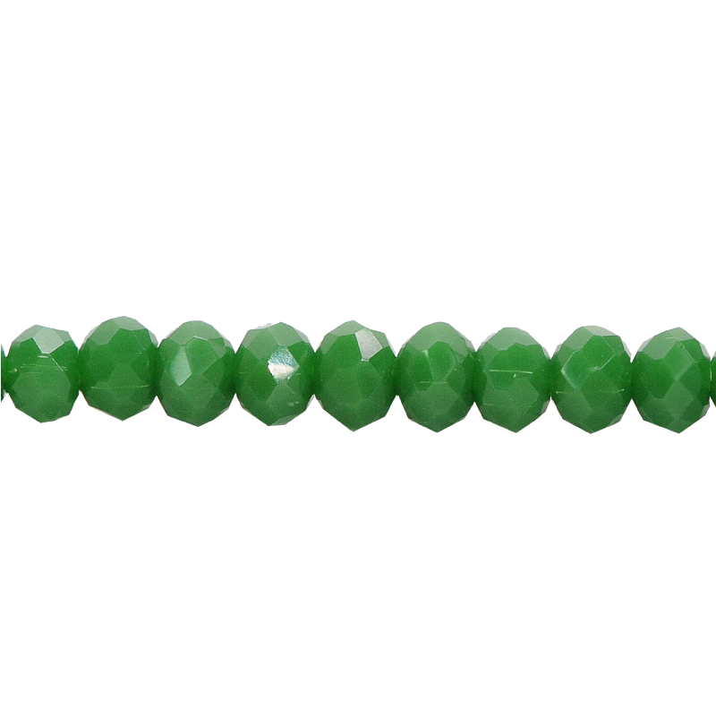 Murano rondela facetada 3mm olivine mate 102 x aprox110und