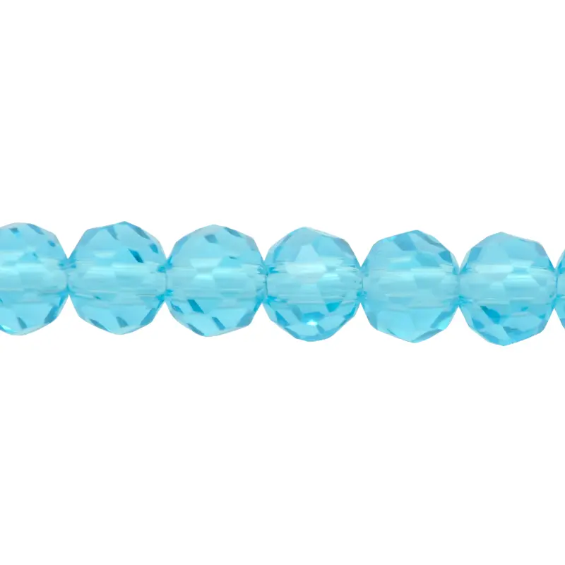 Murano rondela facetada 4mm aquamarine 09 x 110unds