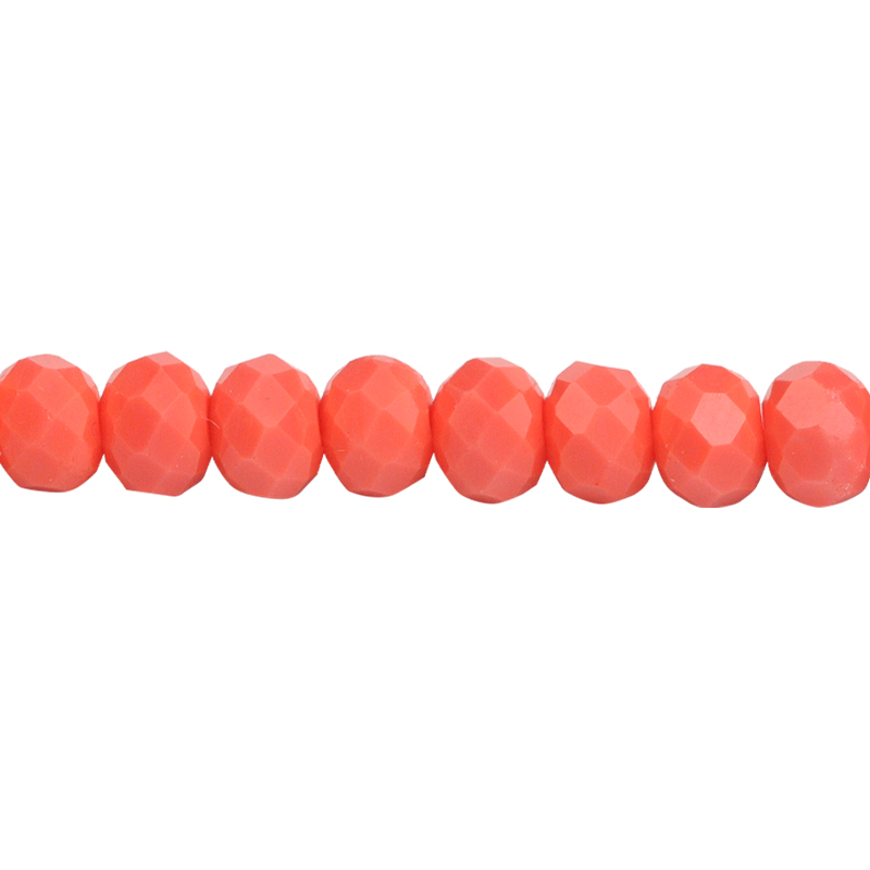 Murano rondela facetada 4mm living coral 79 x 110unds