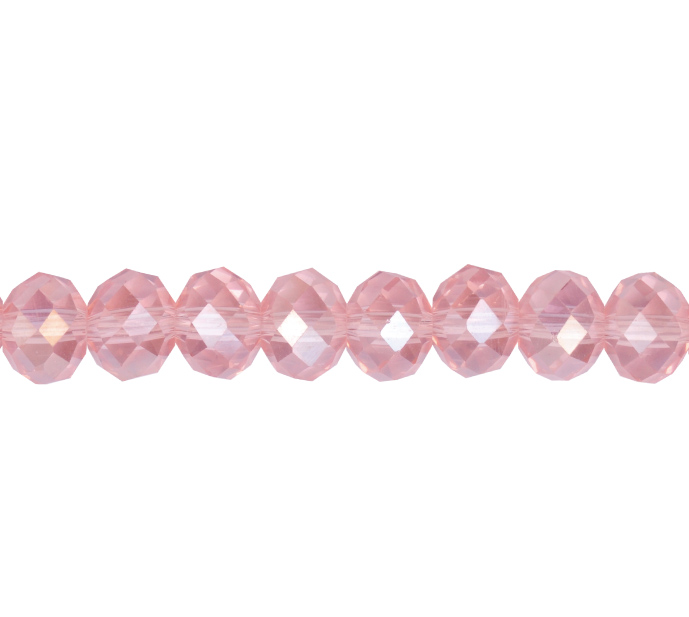 Murano rondela facetada 4mm rosaline 38AB x aprox110unds