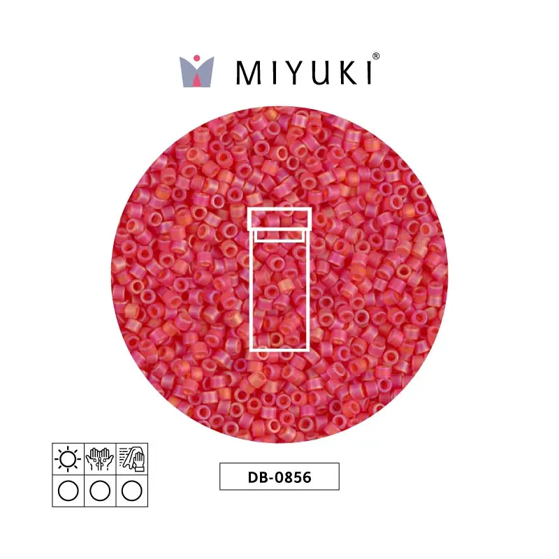 Miyuki delica 11/0 DB0856 matter claro rojo AB x 3gr