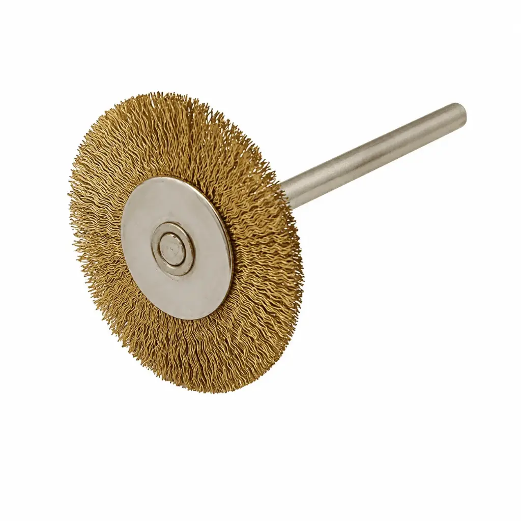 Brass Wire Brushes Single Row. Shank size: 3/32 BUF-016