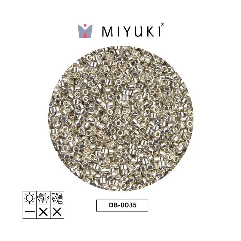 Miyuki delica 11/0 DB0035 galvanized silver x 50gr