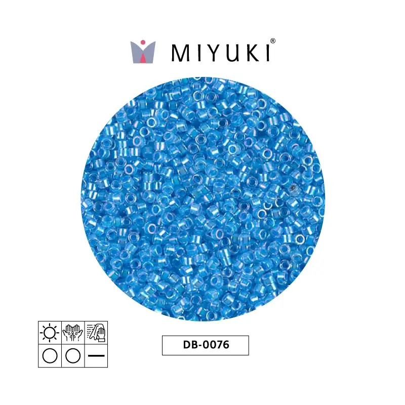 Miyuki delica 11/0 DB0076 claro azul cristal x 50g