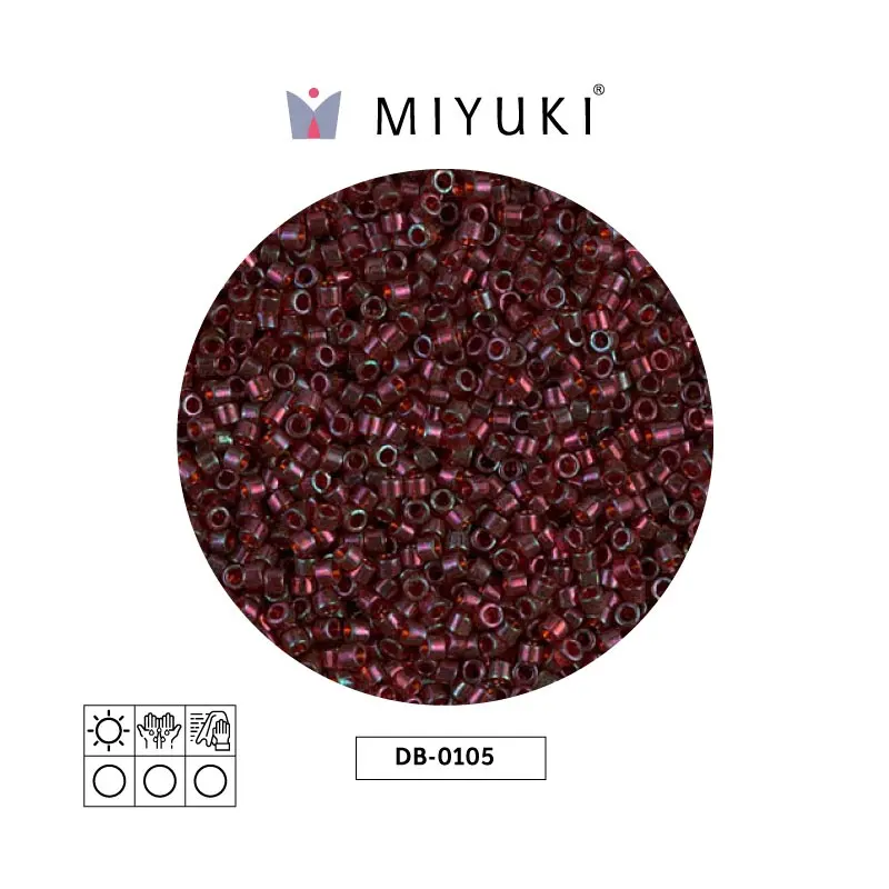 Miyuki delica 11/0 DB0105 garnet gold luster x 50g