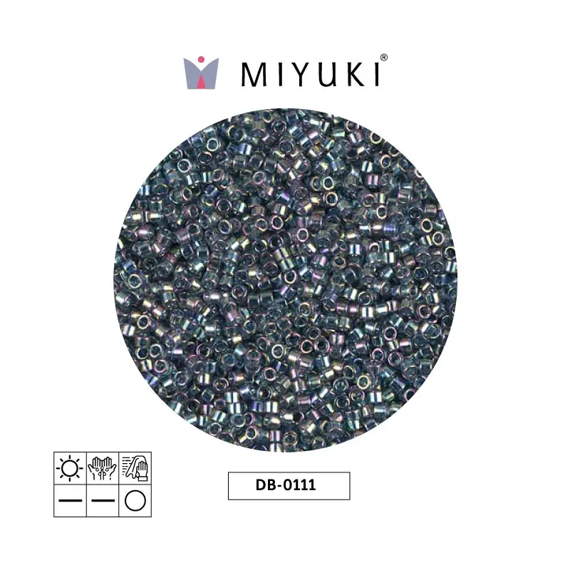 Miyuki delica 11/0 DB0111 tr. bluegrey rainb x 50g