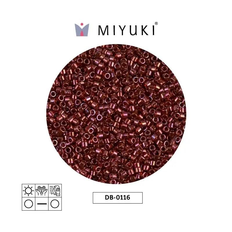 Miyuki delica 11/0 DB0116 wine gold luster x 50g