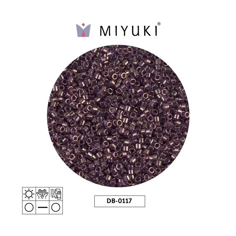 Miyuki delica 11/0 DB0117 morado dorado lusterr x 50g