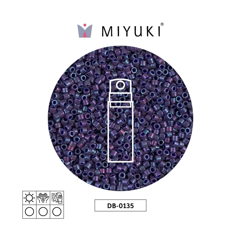 Miyuki delica 11/0 DB0135 op eggplant luster x 10g