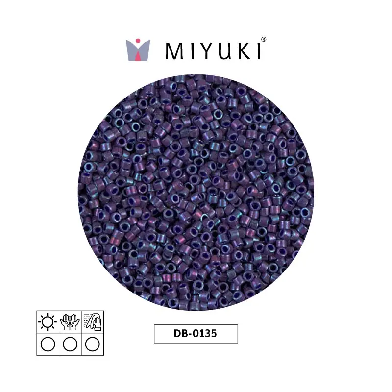 Miyuki delica 11/0 DB0135 op eggplant luster x 50g