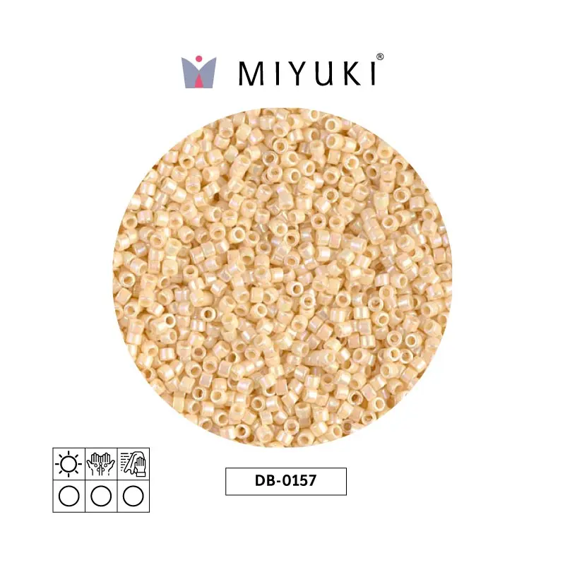 Miyuki delica 11/0 DB0157 opaco crema AB x 50g