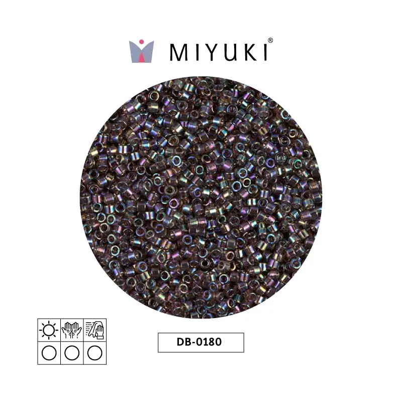Miyuki delica 11/0 DB0180 transp bronce AB x 50g