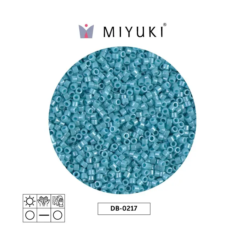 Miyuki delica 11/0 DB0217 opaco azul turquesa lusterr x 50g