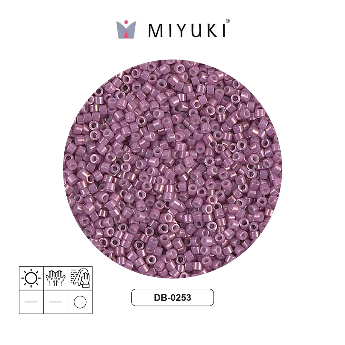 Miyuki delica 11/0 DB0253 opaco oscuro orchid brillo x 50g