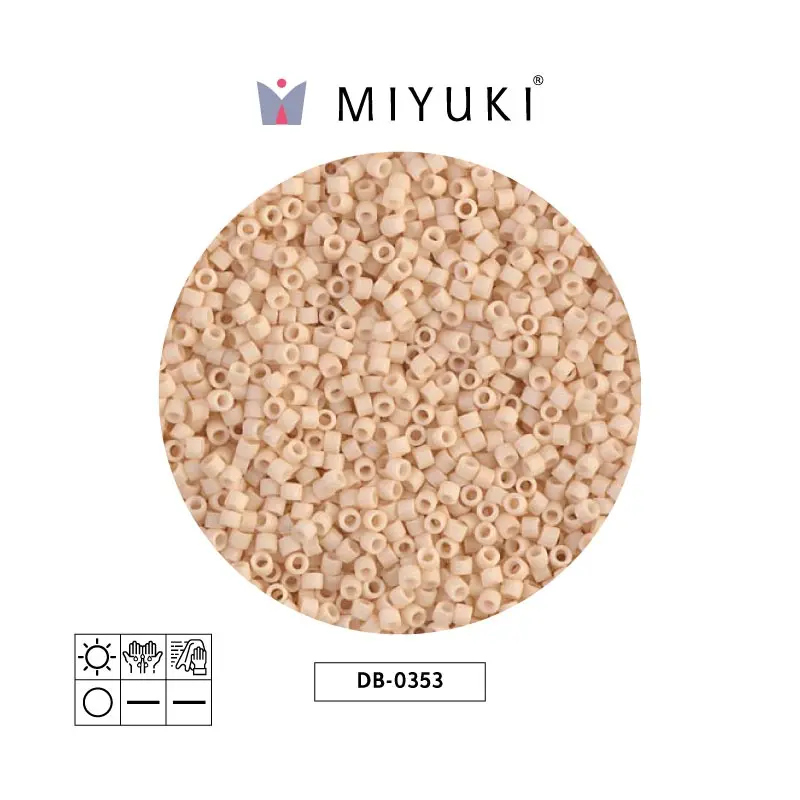 Miyuki delica 11/0 DB0353 matte opaque antique beige x 50g