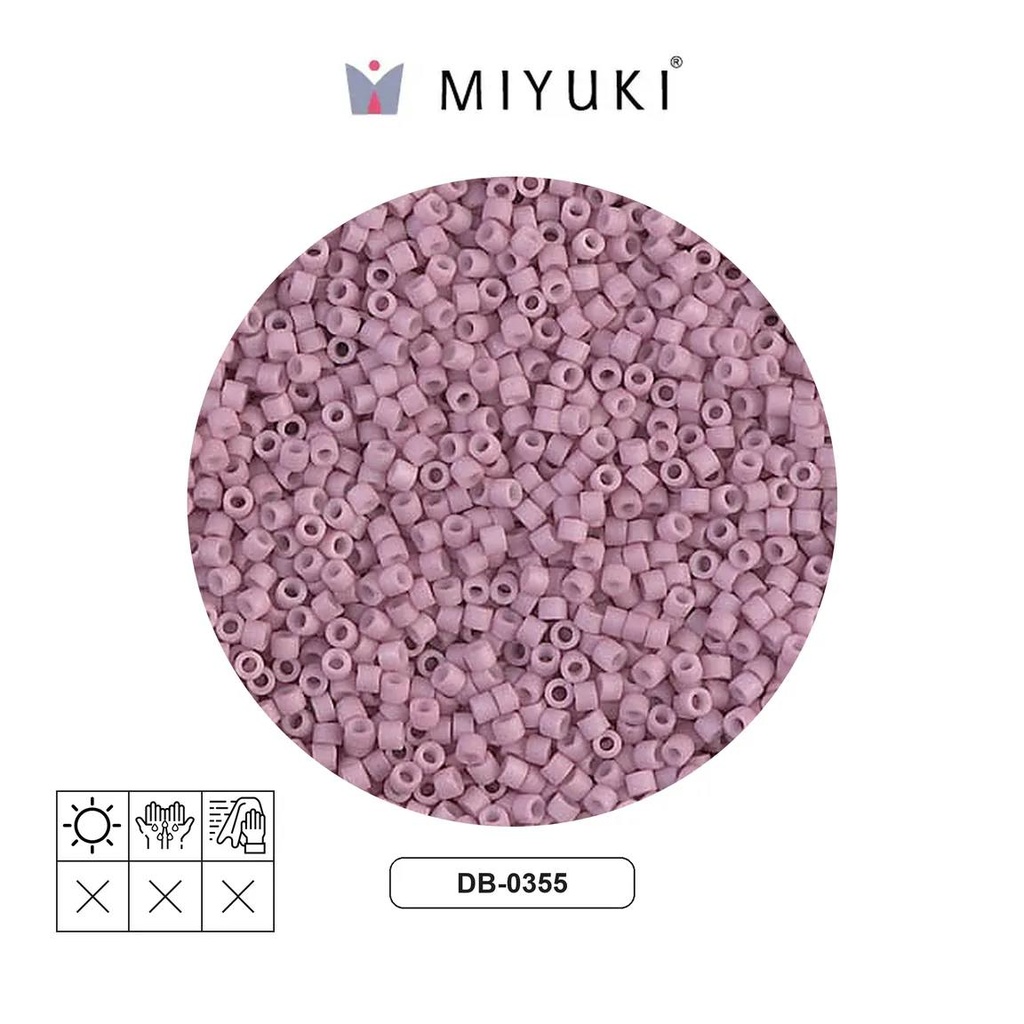 Miyuki delica 11/0 DB0355 mate opaco dusty orchid x 50g