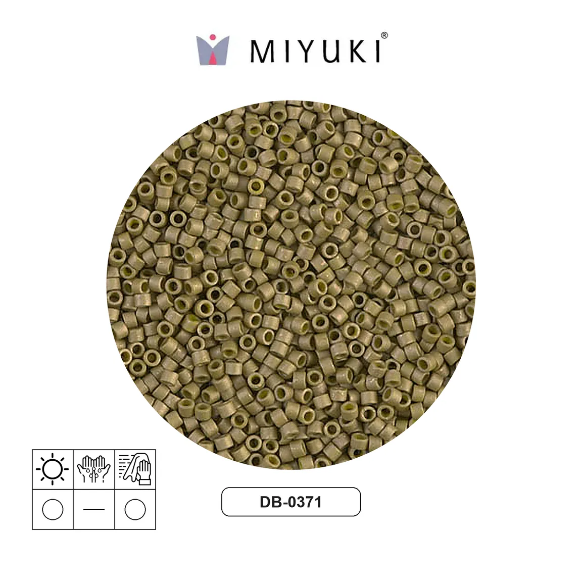 Miyuki delica 11/0 DB0371 op gold olive sati x 50g