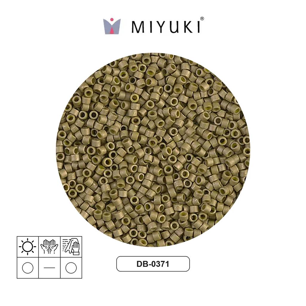 Miyuki delica 11/0 DB0371 opaco dorado verde sati x 50g
