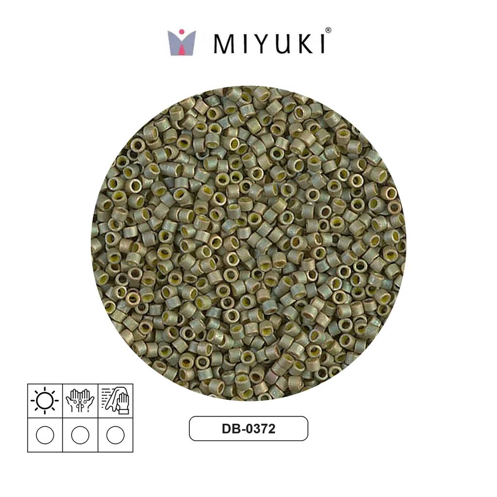 Miyuki delica 11/0 DB0372 opaco claro verde satinado x 50g