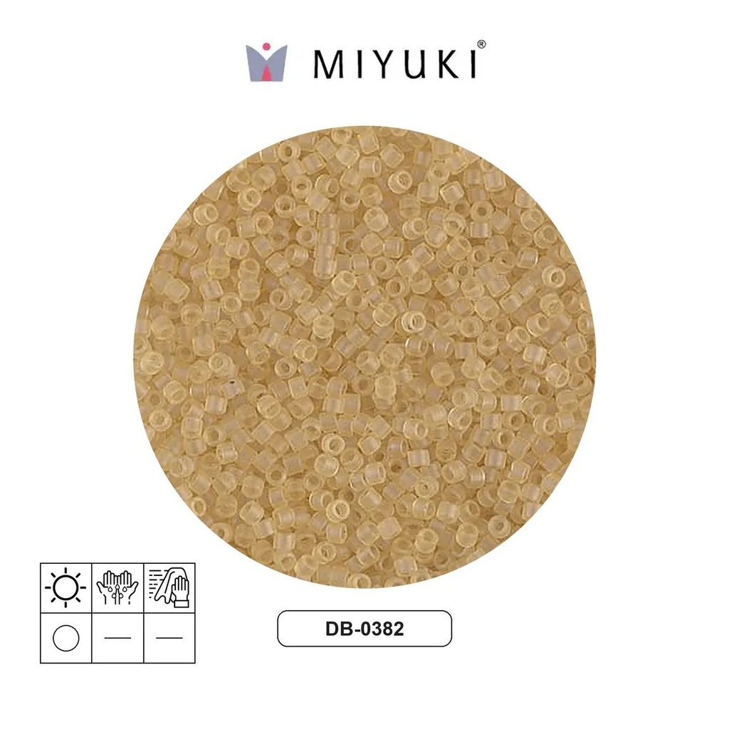 Miyuki delica 11/0 DB0382 mat tran pal amarillo x 50gr
