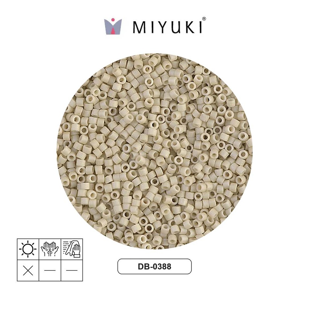 Miyuki delica 11/0 DB0388 hueso mate x 250g