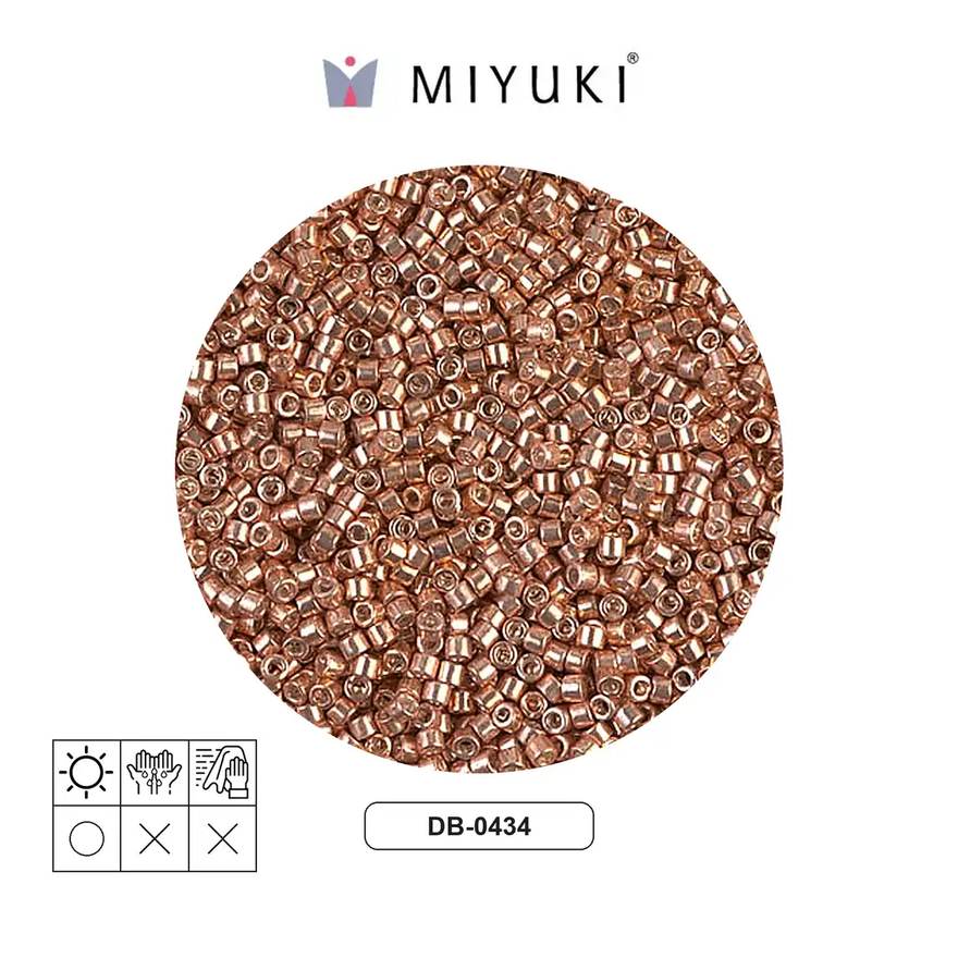 Miyuki delica 11/0 DB0434 galvanizado muscat x 50g