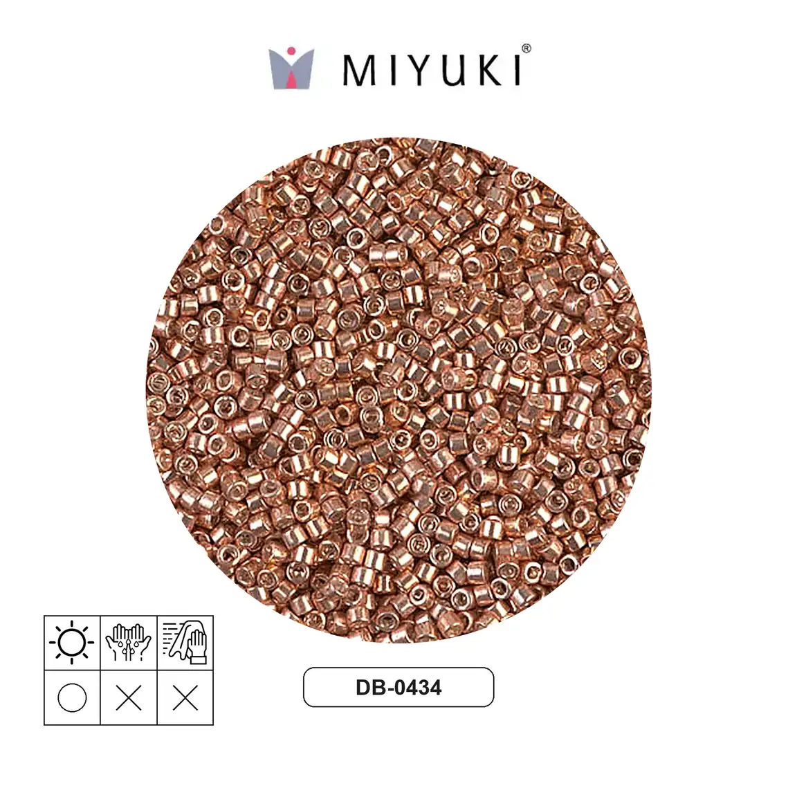 Miyuki delica 11/0 DB0434 galvanized muscat x 50g