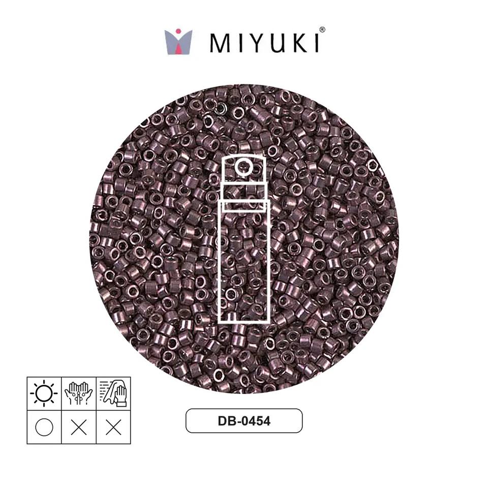 Miyuki delica 11/0 DB0454 galvanizado smoky amethyst x 10g