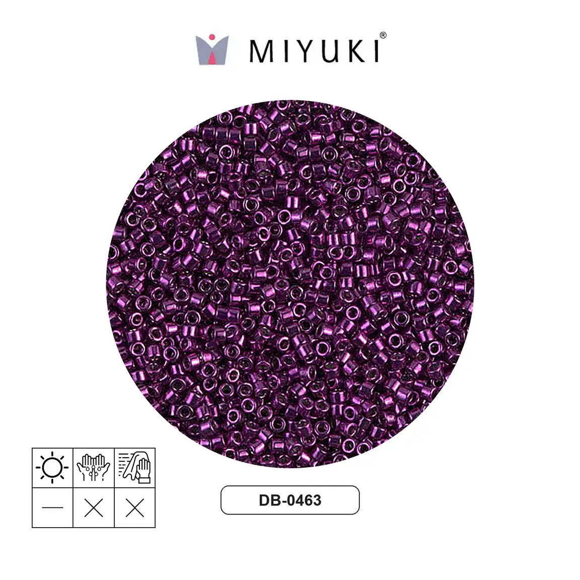 Miyuki delica 11/0 DB0463 galvani dk magenta x 50g