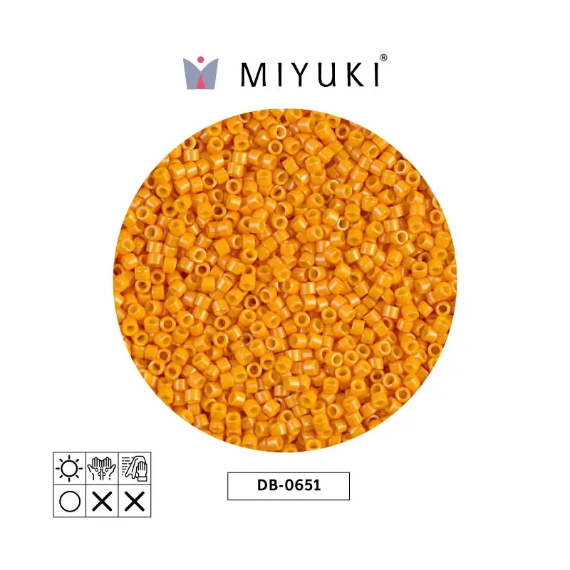 Miyuki delica 11/0 DB0651 opaque squash x 50gr