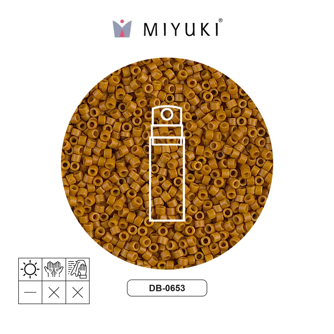Miyuki delica 11/0 DB0653 opaque pumpkin x 10g