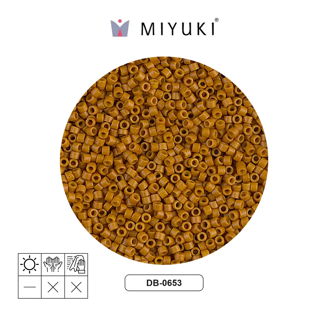 Miyuki delica 11/0 DB0653 opaco pumpkin x 50g