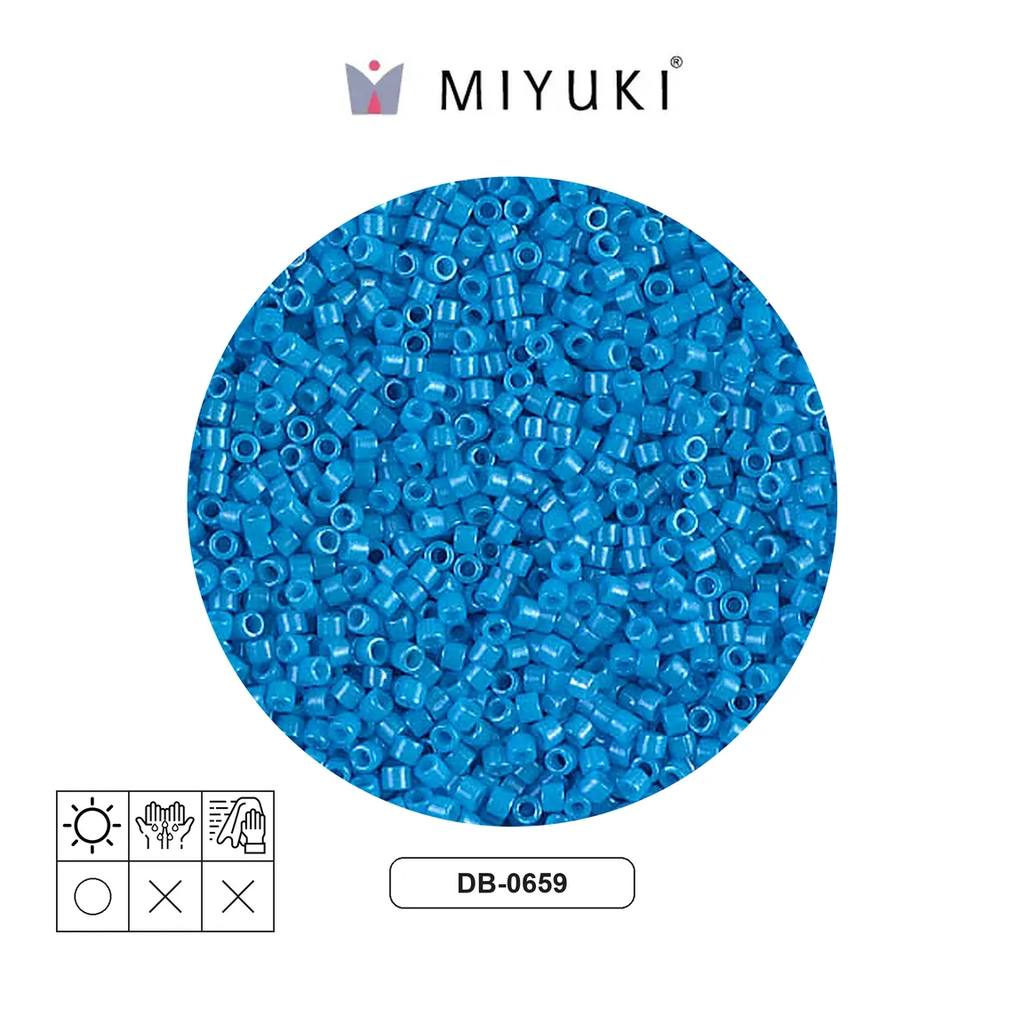 Miyuki delica 11/0 DB0659 opaco oscuro azul turquesa azul x 50g