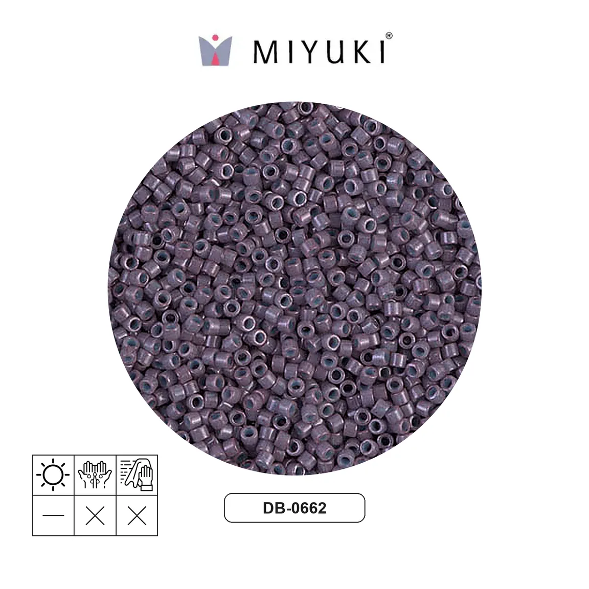 Miyuki delica 11/0 DB0662 opaco mulberry x 50g