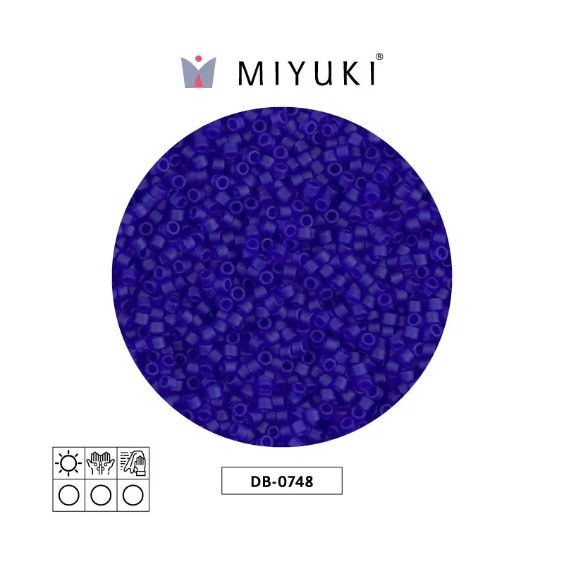 Miyuki delica 11/0 DB0748 matte transparent cobalt x 50g