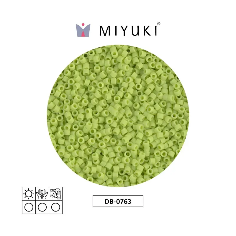 Miyuki delica 11/0 DB0763 chartreuse op matt x 50g
