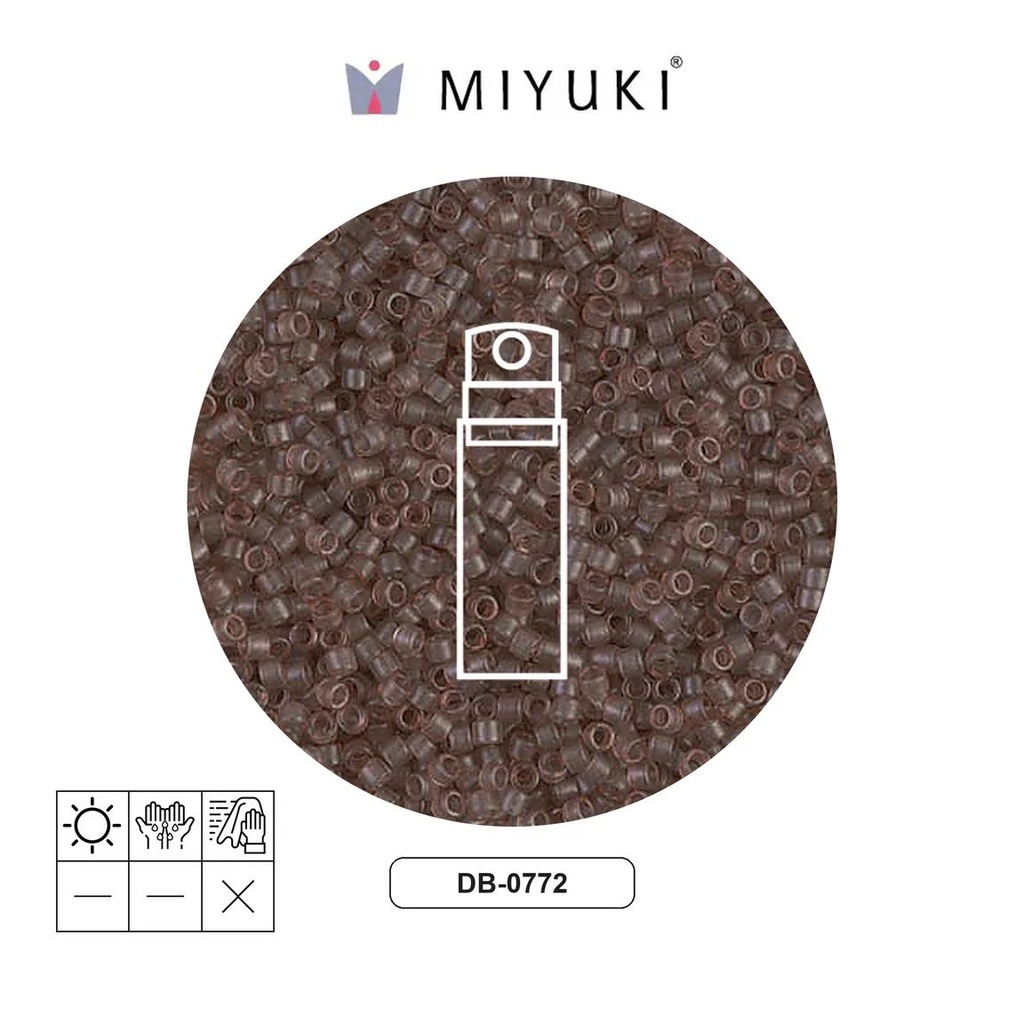 Miyuki delica 11/0 DB0772 mate transparente cinnamon x 10g