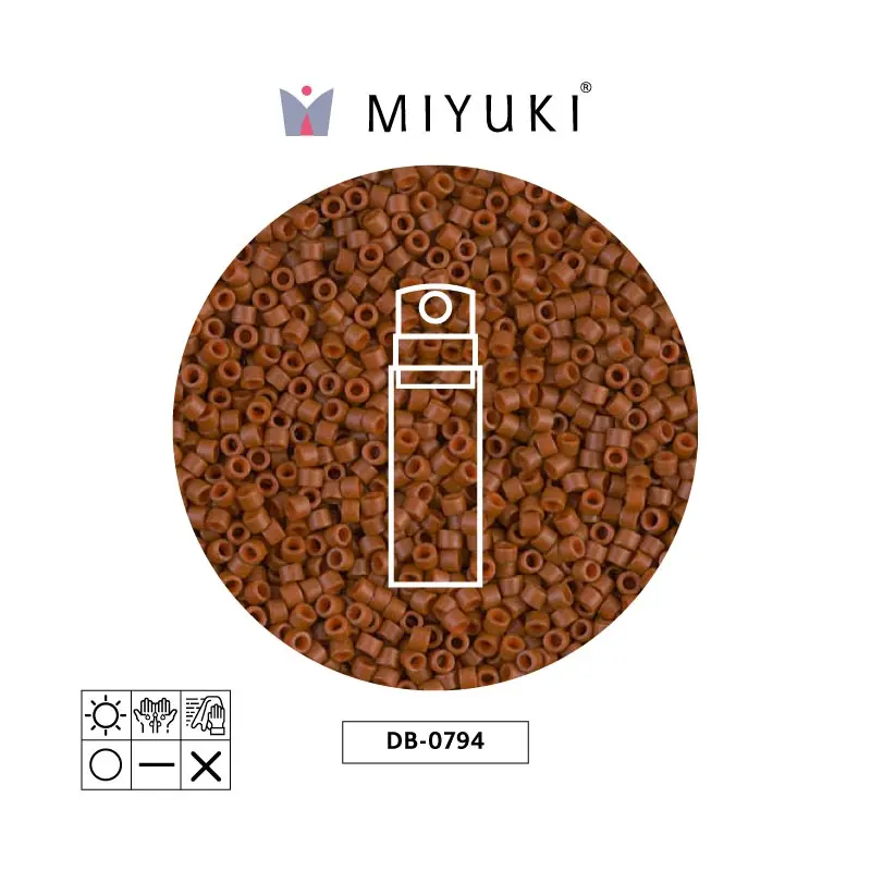 Miyuki delica 11/0 DB0794 mate opaco sienna x 10g