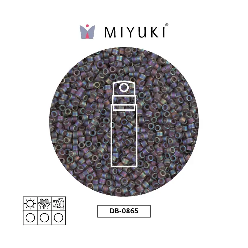 Miyuki delica 11/0 DB0865 matte brown AB x 10g