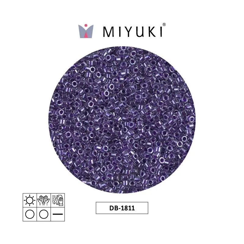 Miyuki delica 11/0 DB0923 sparkling amethyst forrado cristal x 50g