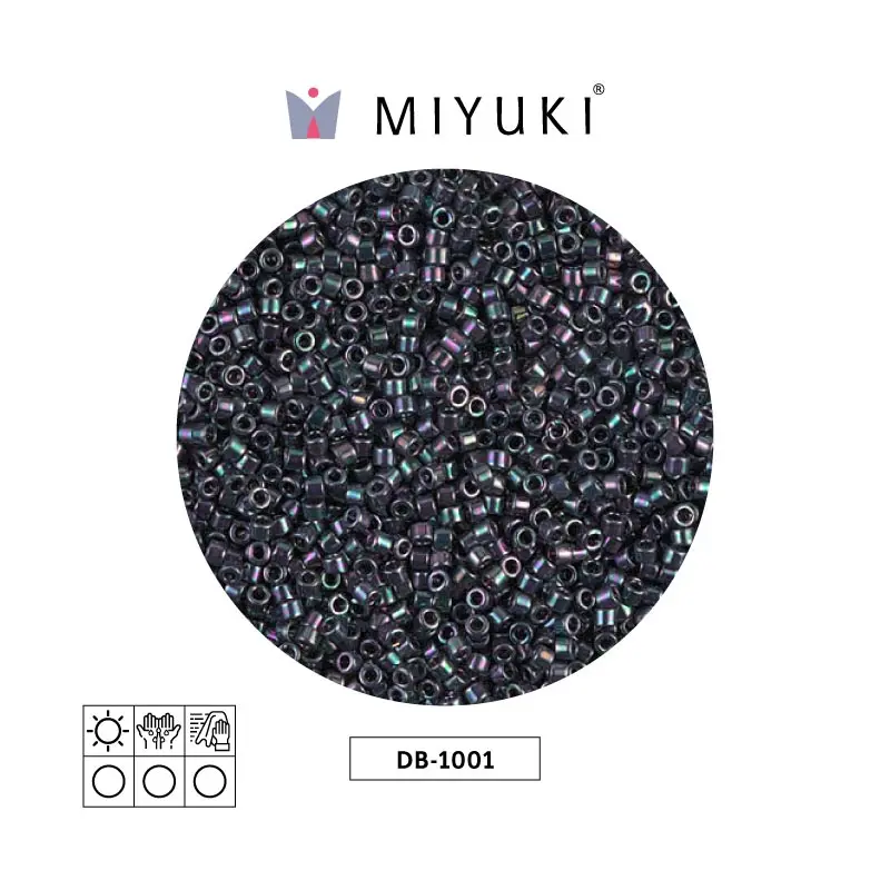 Miyuki delica 11/0 DB1001 metallic purple green x 50gr