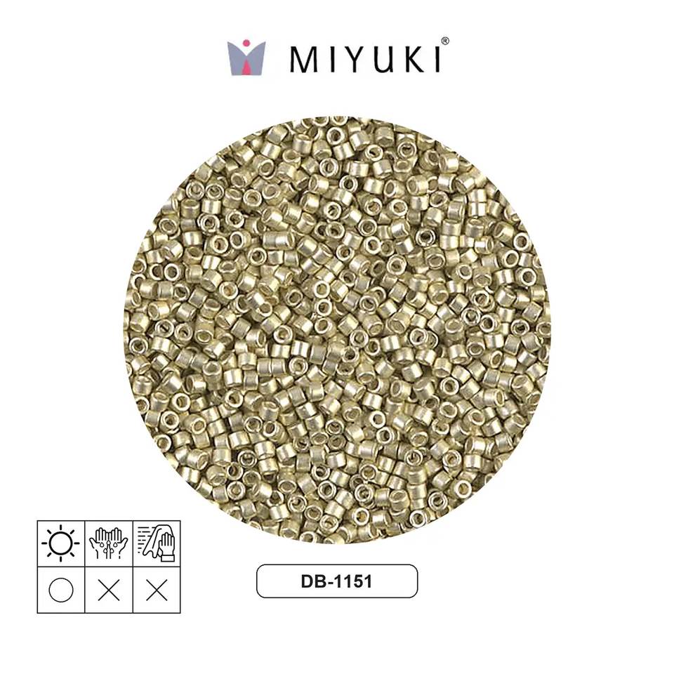 Miyuki delica 11/0 DB1151 semi-matte galvanized x 50gr