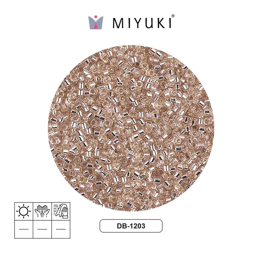 Miyuki delica 11/0 DB1203 silver lined pink mist x 50g