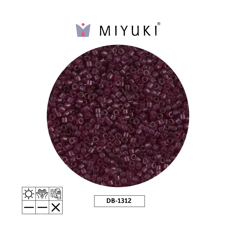 Miyuki delica 11/0 DB1312 transparente rojo x 50gr