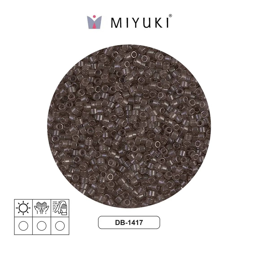 Miyuki delica 11/0 DB1417 transparente taupe x 50g
