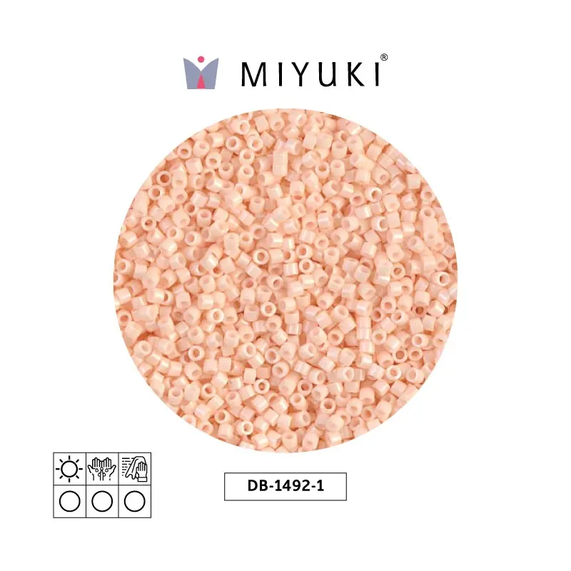 Miyuki delica 11/0 DB1492-1 opaco rosado champagne x 50g