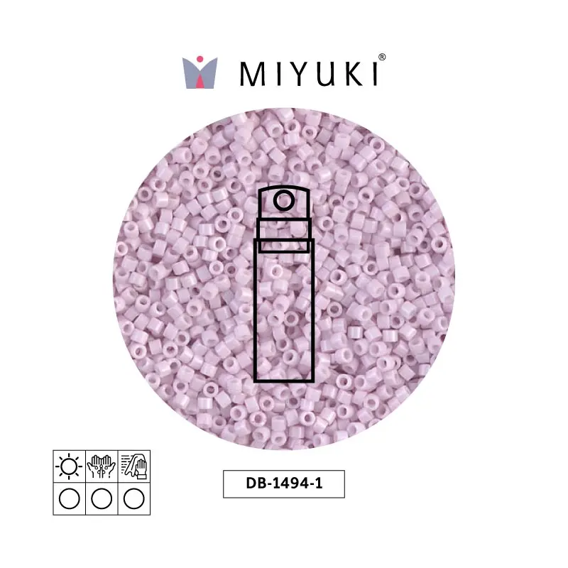 Miyuki delica 11/0 DB1494-1 opaco pálido rosa x 10g