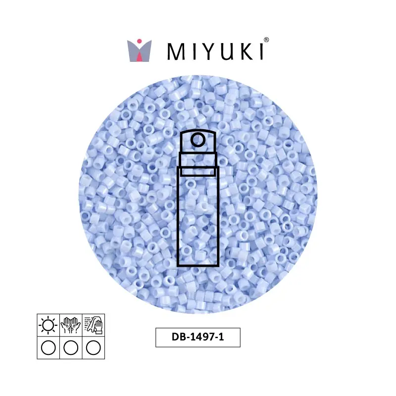 Miyuki delica 11/0 DB1497-1 opaco claro cielo azul x 10g